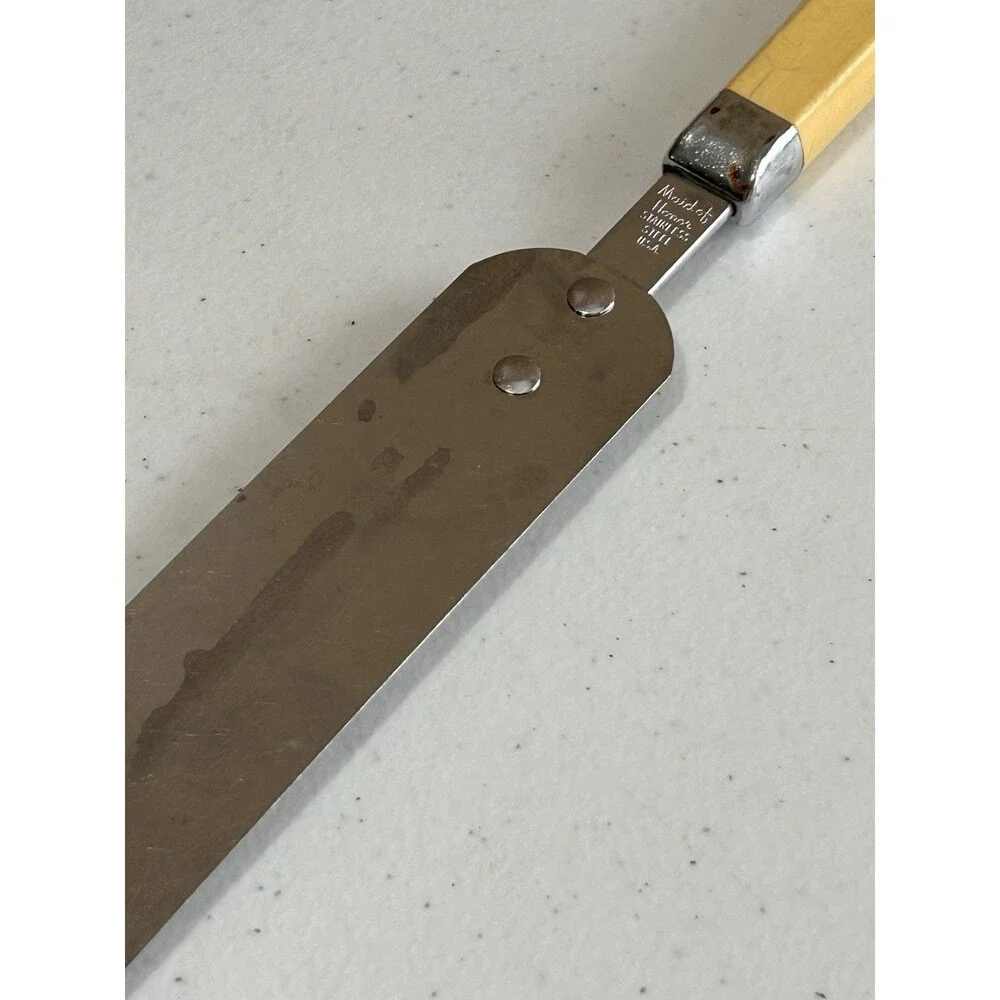 Vintage Maid of Honor Frosting Spatula Cake Icing Frosting Yellow Handle USA